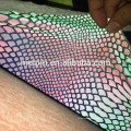 Rainbow reflective knitting fabric